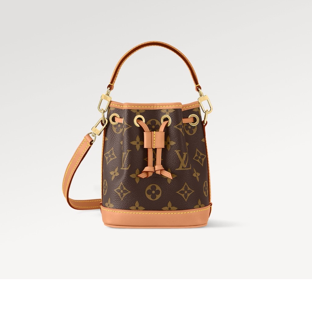 Louis Vuitton Nano Noè Brown Monogram Bucket Bag